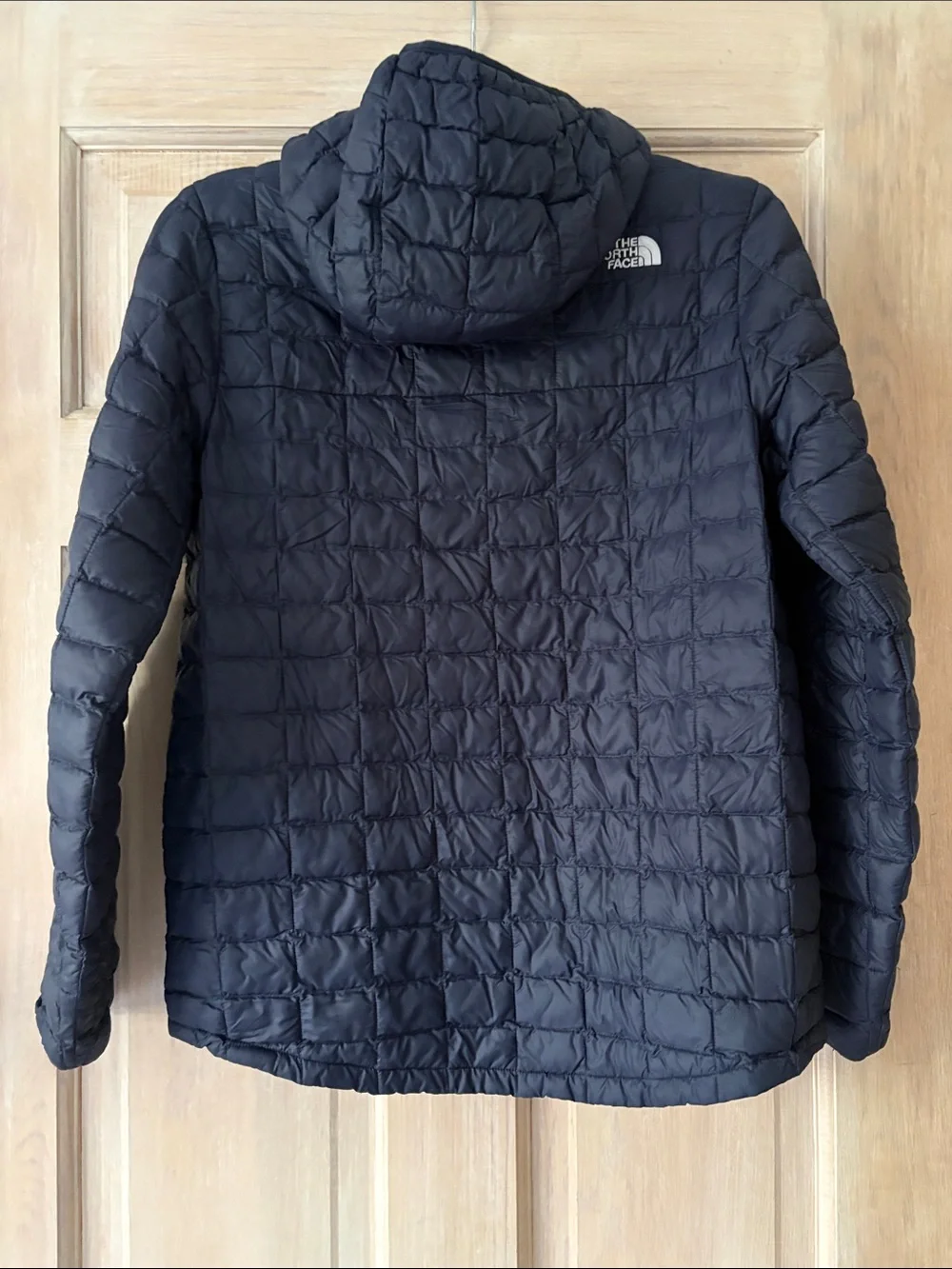The North Face Kids Navy Quilted Hooded Puffer Jacket
